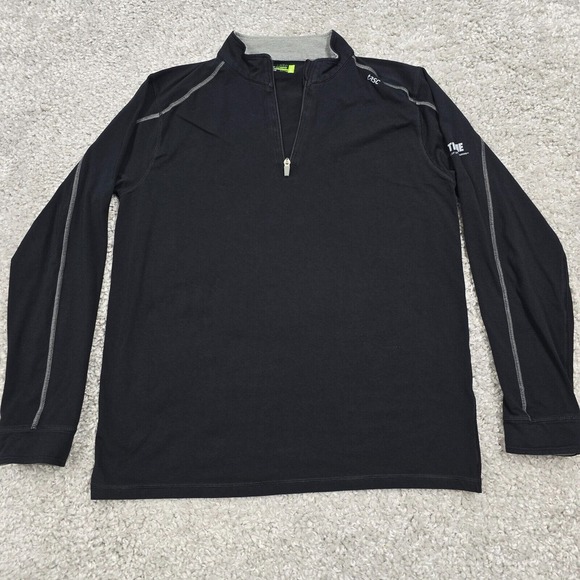 Tasc Shirt Mens Large Black 1/4 Zip Long Sleeve Performance Bamboo Base Layer‎ - Picture 1 of 11